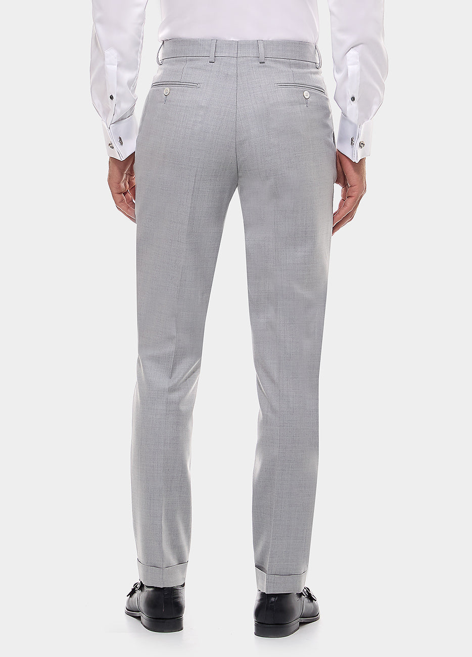 Pantalón Sarga Gris Plata