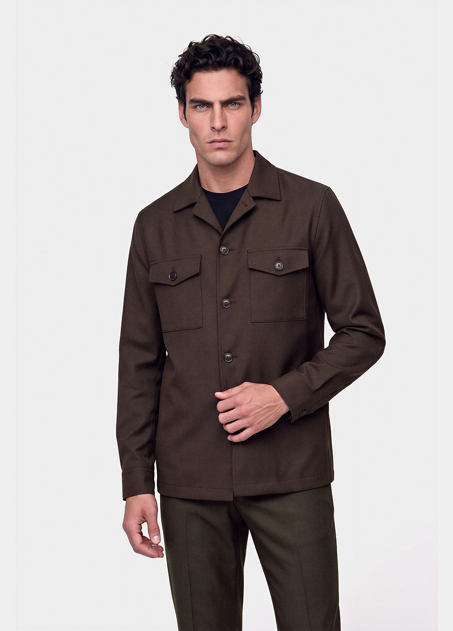 Sobrecamisa Café