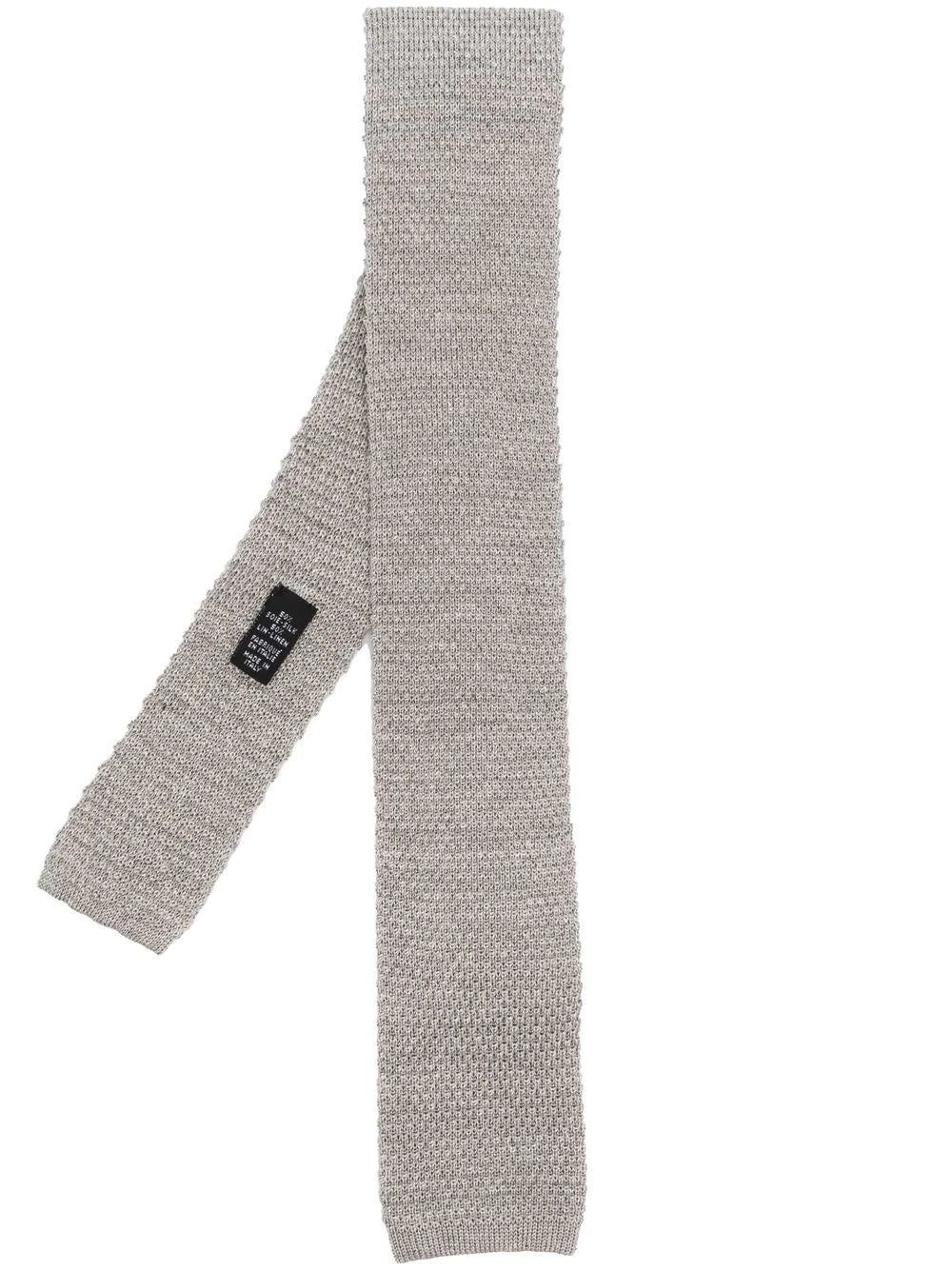 Corbata Tejida Gris Claro| HAVOC