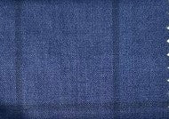 Traje Azul Melange Con Cuadros Azul Oscuro