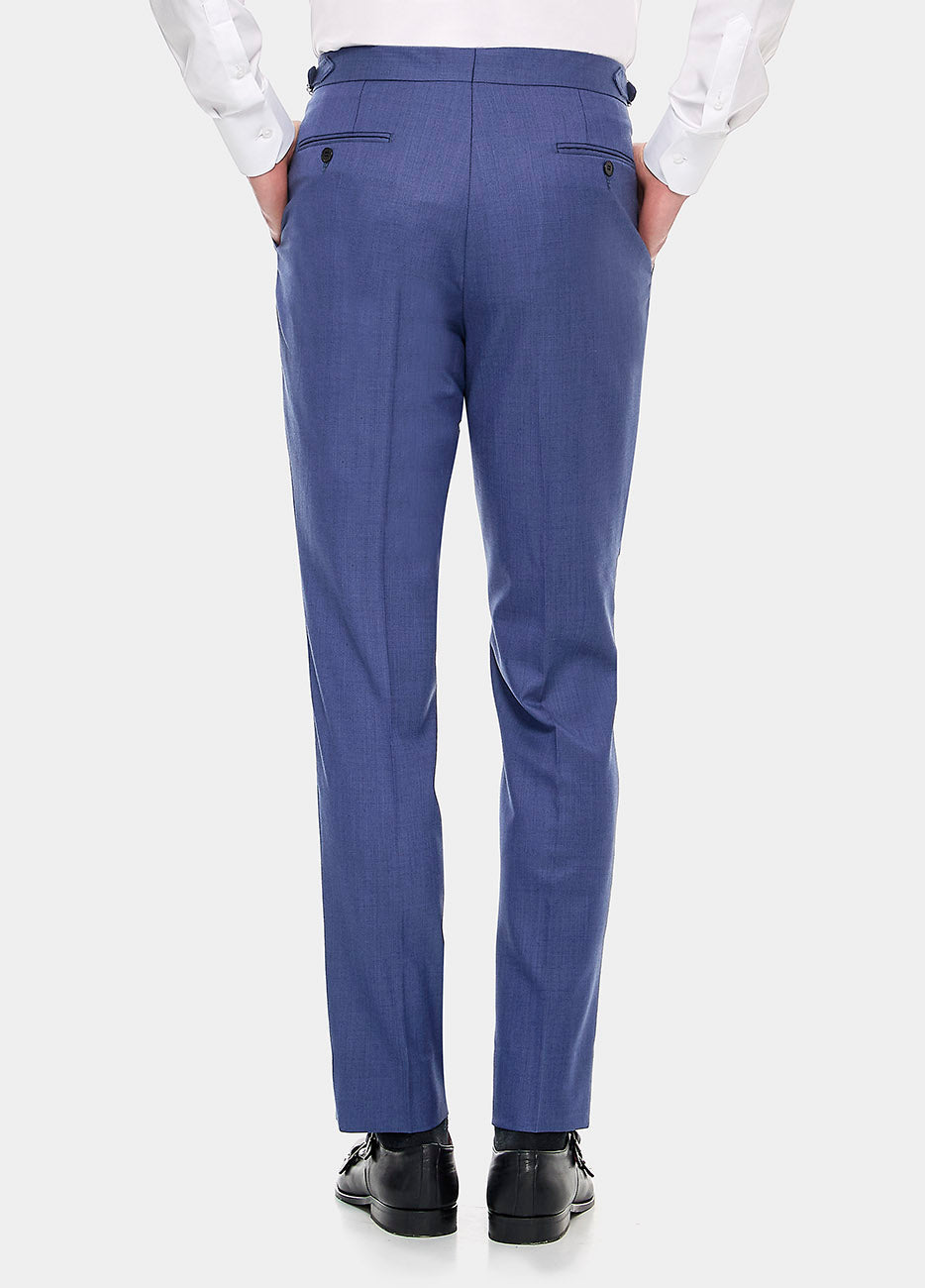 Pantalón Sarga Azul Zafiro Lana Super 140'S