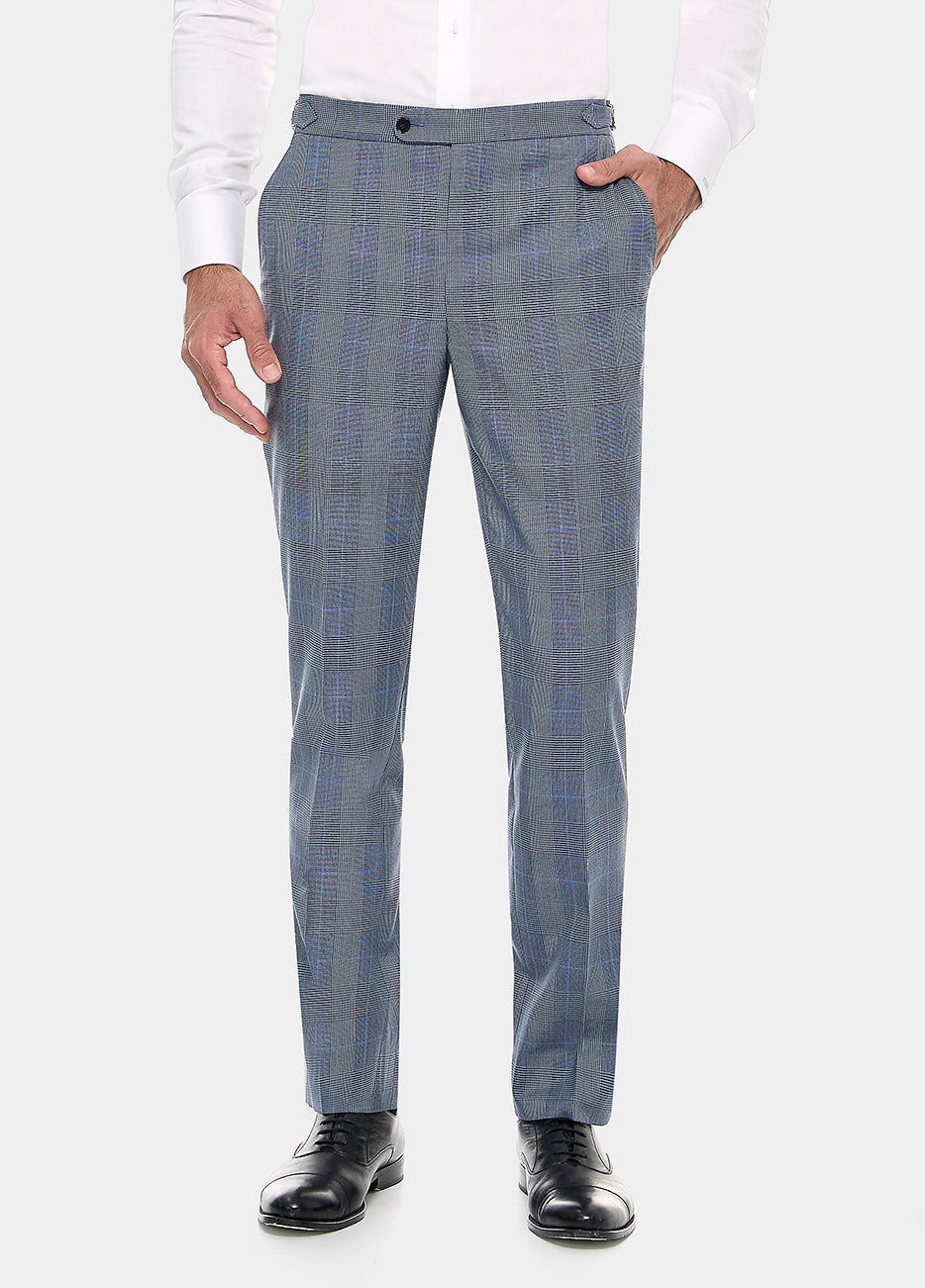 Pantalón Principe De Gales En Azules| HAVOC