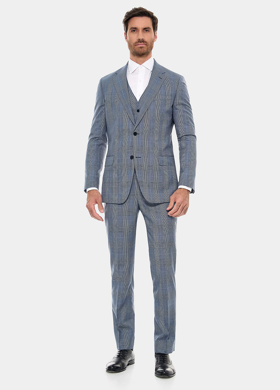Traje Principe De Gales En Azules| HAVOC