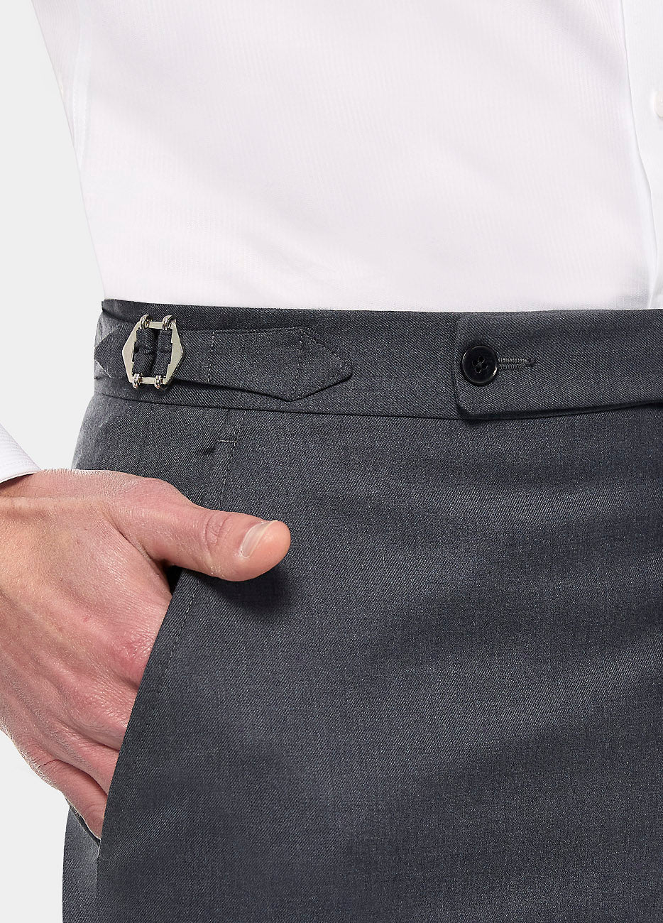 Pantalón Sarga Gris Plomo