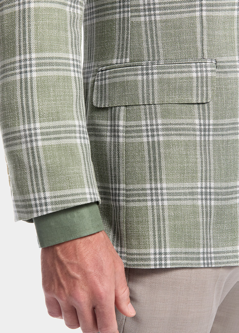 Blazer Verde Con Lineas Claras