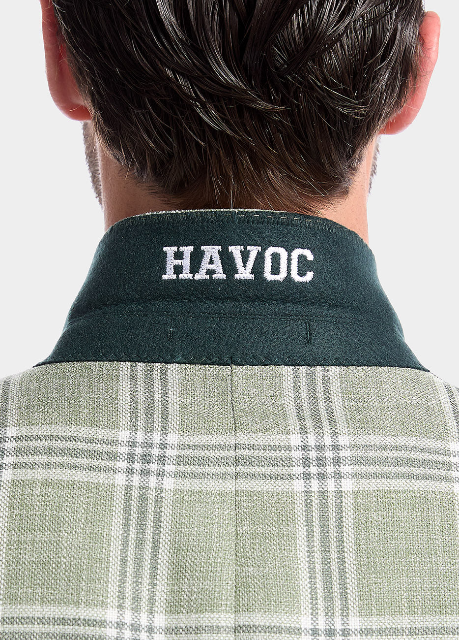 Blazer Verde Con Lineas Claras