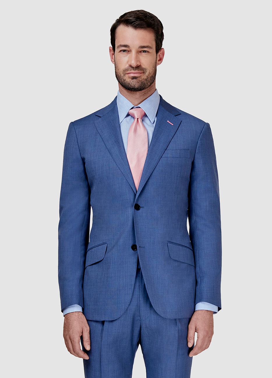 Blazer Fil A Fil Azul Indigo Lana| HAVOC