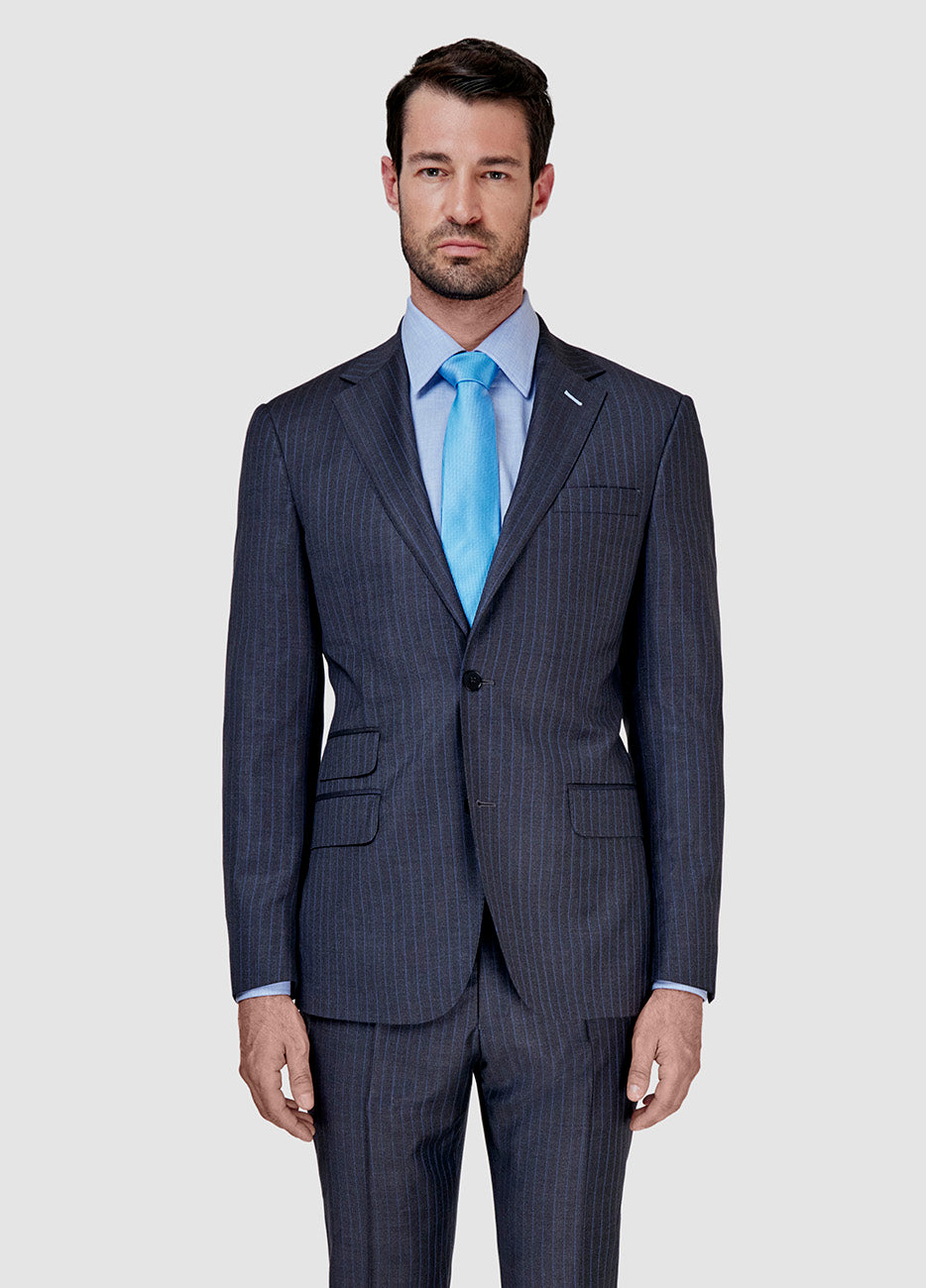 Blazer Mil Rayas Azul Medianoche Y Azul Añil| HAVOC