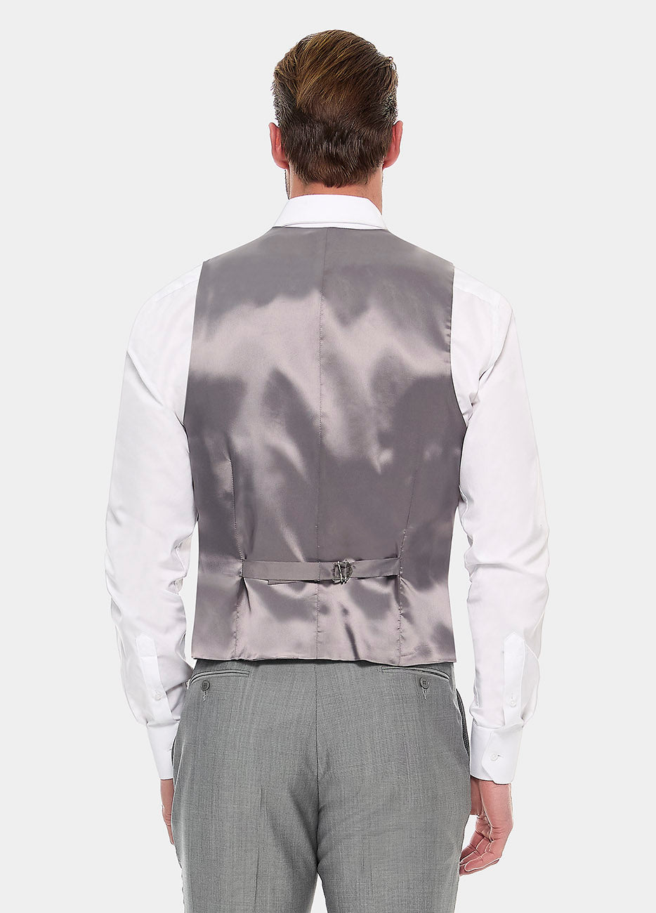 Chaleco Tafetan Gris Lobo