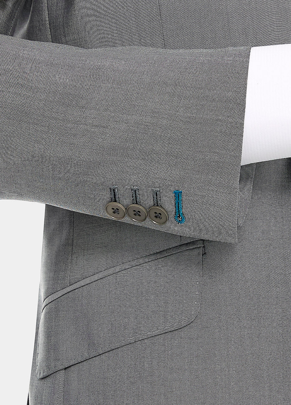 Traje Tafetan Gris Lobo