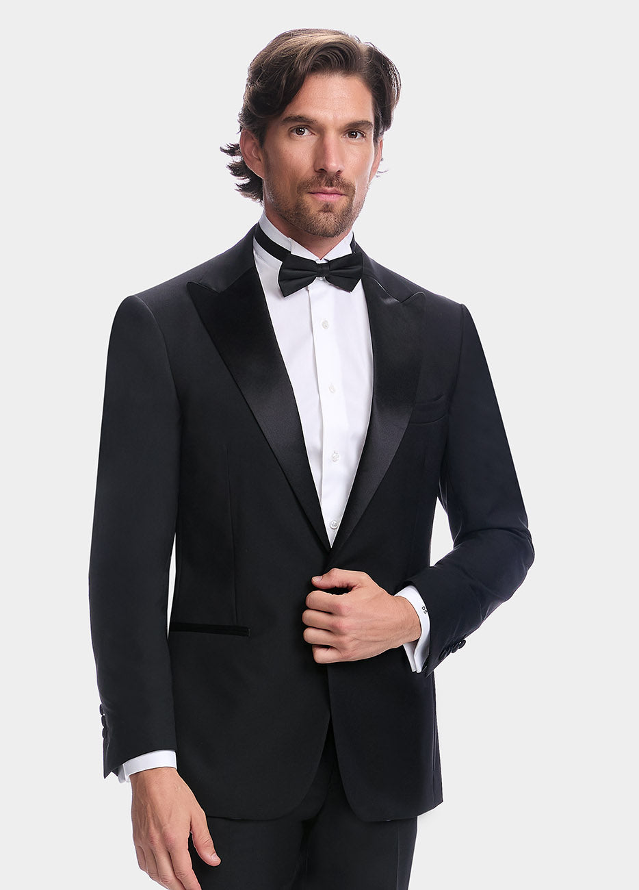 Blazer Smoking Liso Negro