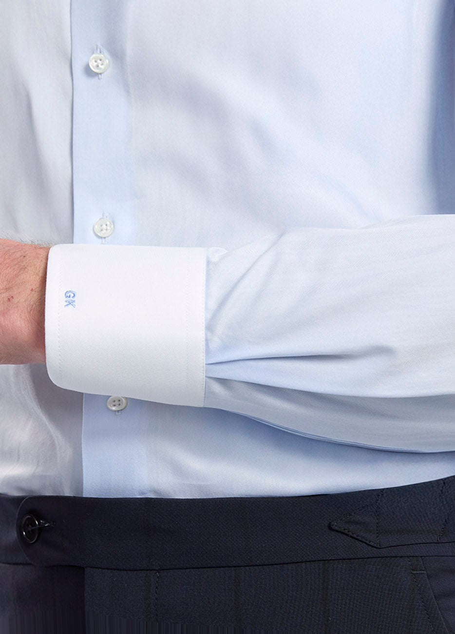 Camisa Liso Celeste Ap