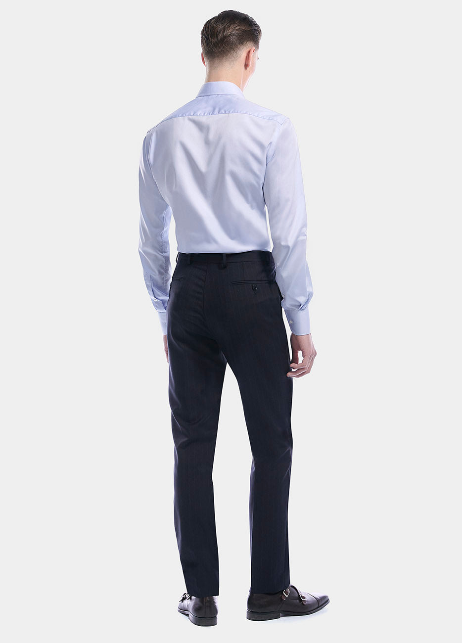 Camisa Azul Cielo. Liso. Twill 120/2. Wrinkle Free
