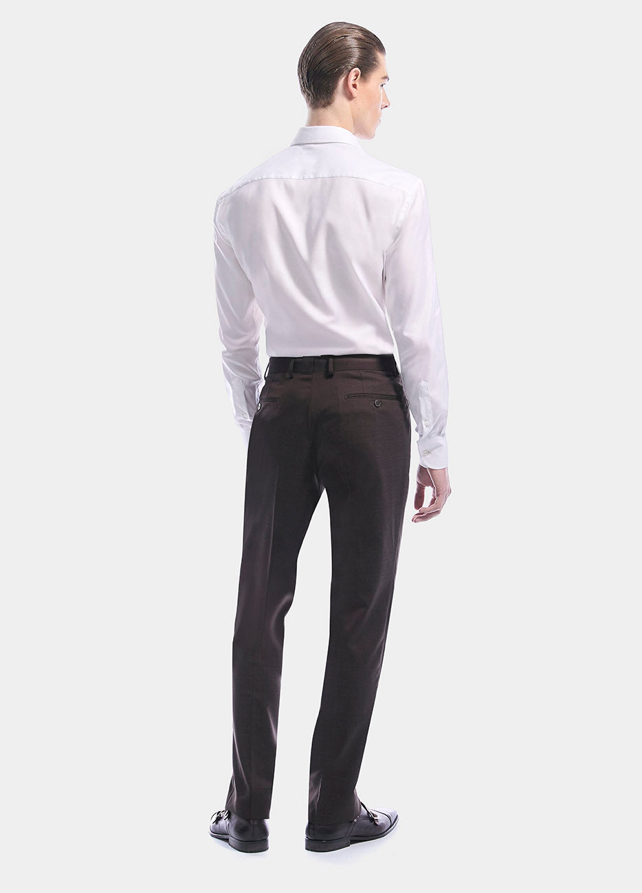 Camisa Blanca Lisa De Piqué