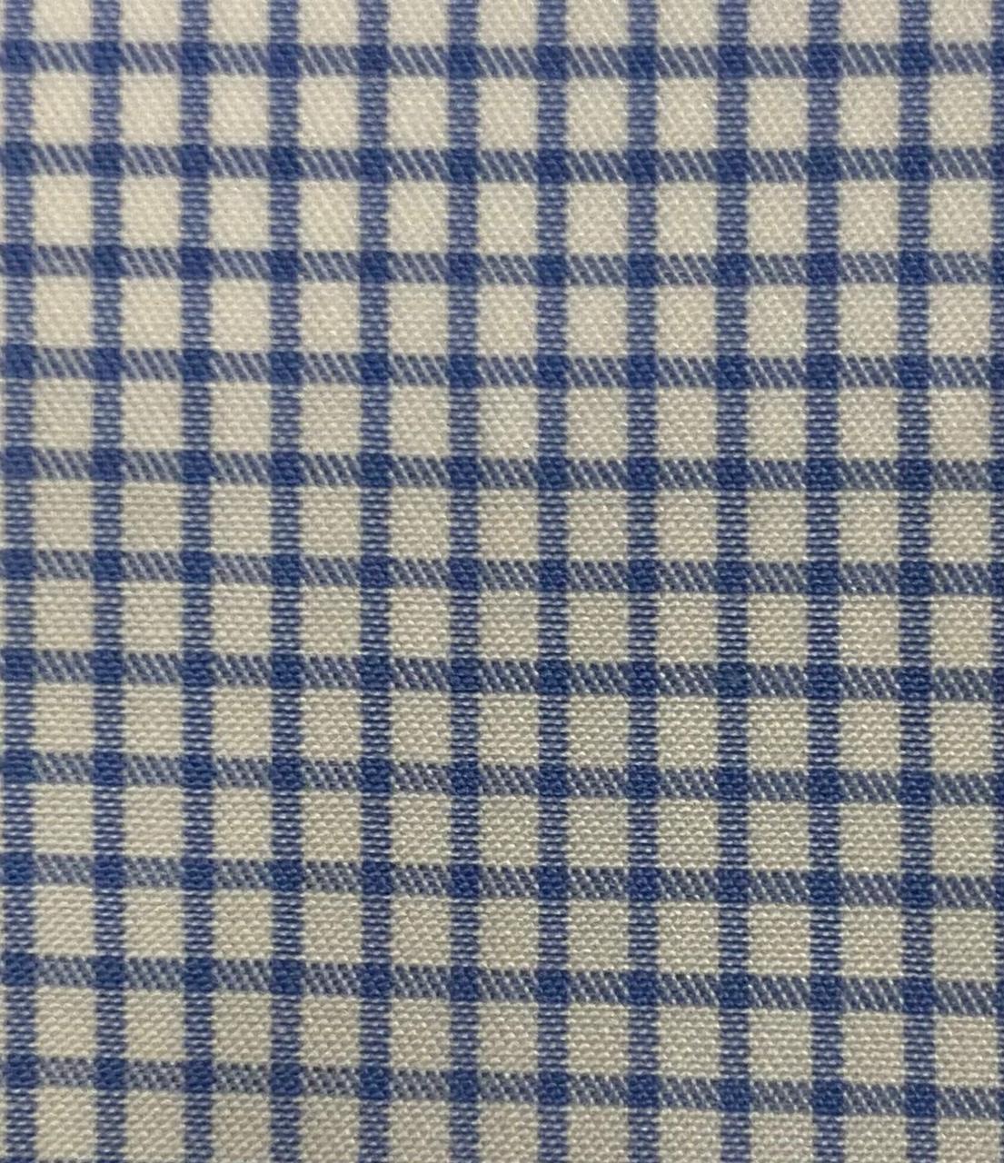 Camisa Azul Cielo Liso Cuadro Twill 100/2. Wrinkle Free
