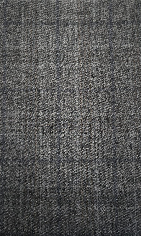 Pantalón Smoking Gris Con Lineas Azules Y Cafe Super 120