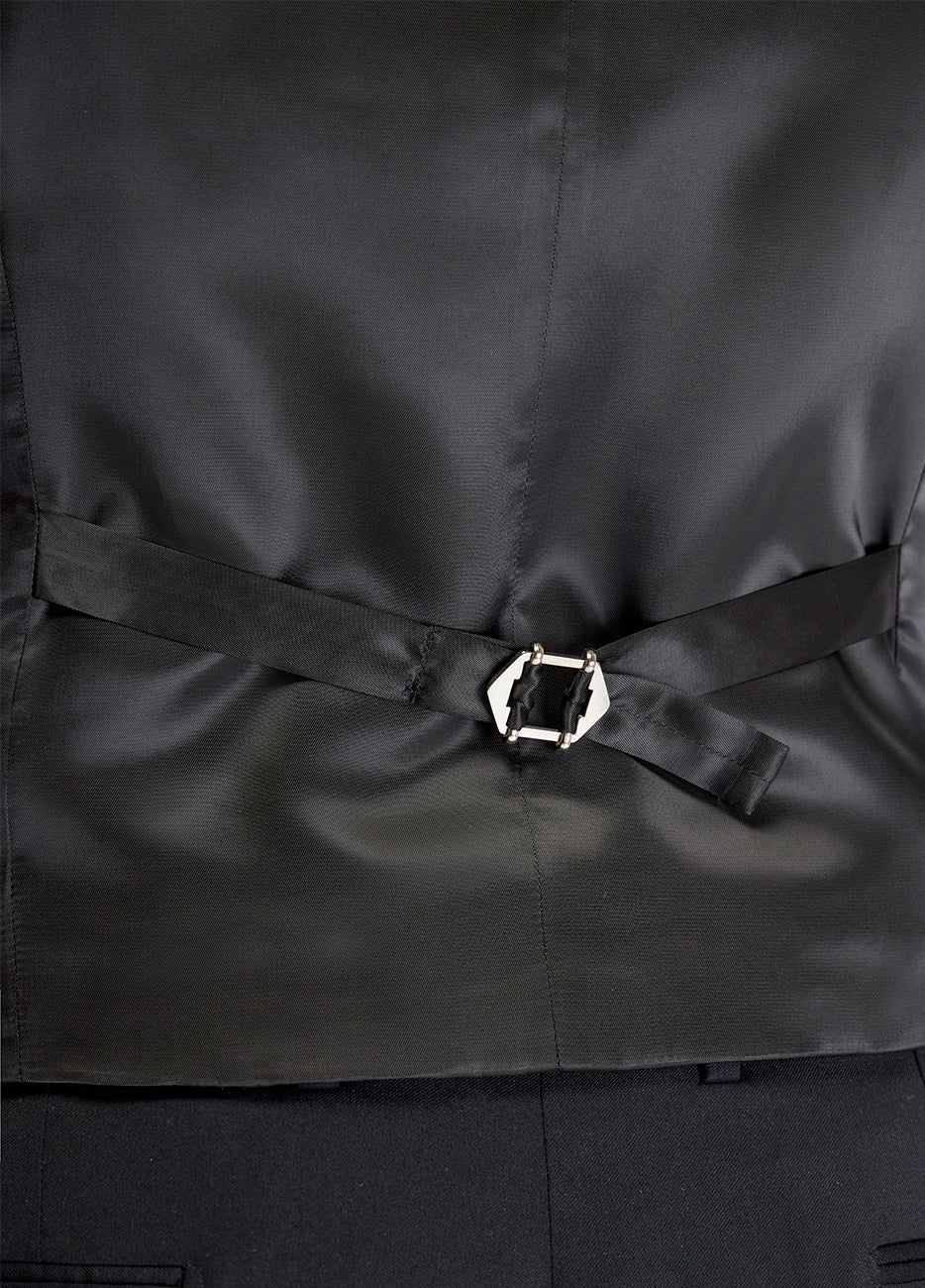 Chaleco Sarga Negro Jade