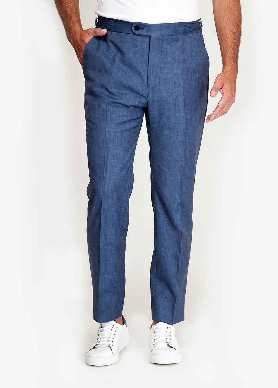 Pantalón Fil A Fil Azul Indigo Lana| HAVOC