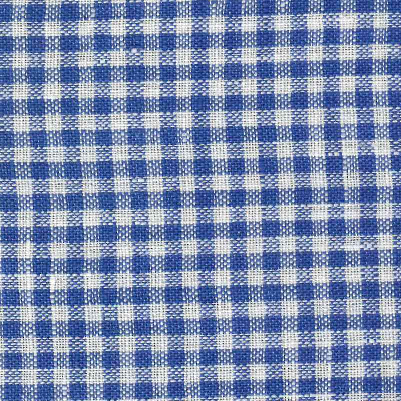 Camisa Cuadro Vichy Blanco Y Azul Rey| HAVOC