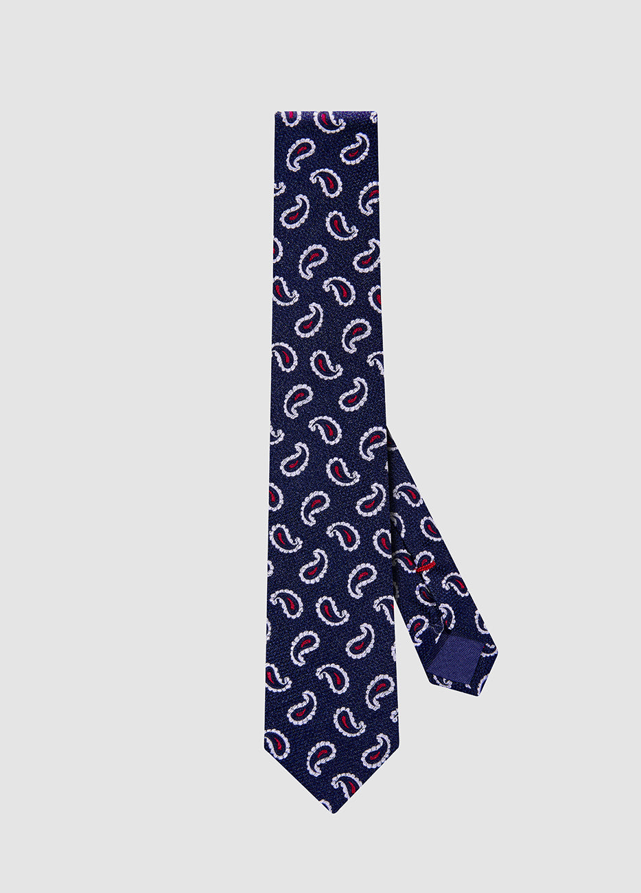 Corbata Cachemira Plata