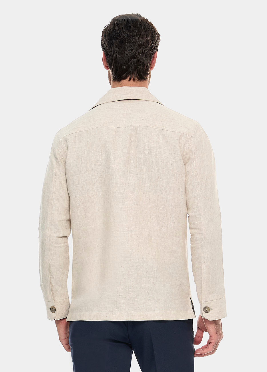 Sobrecamisa De Lino Beige RTW