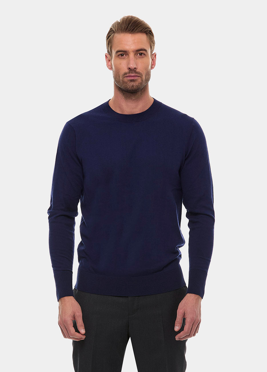 Sweater Crew Neck Navy| HAVOC