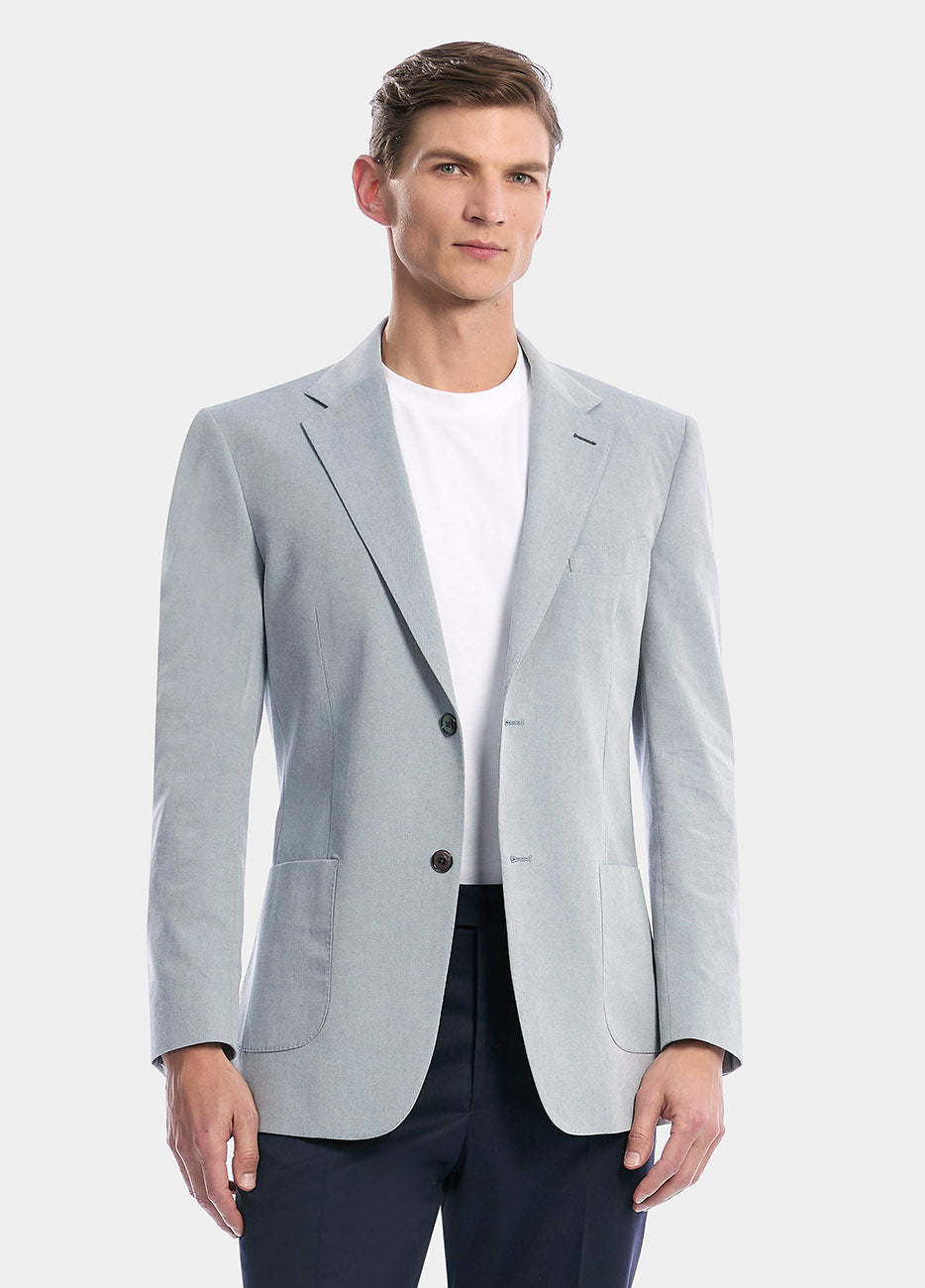 Traje Sarga Gris Claro 100% Algodón