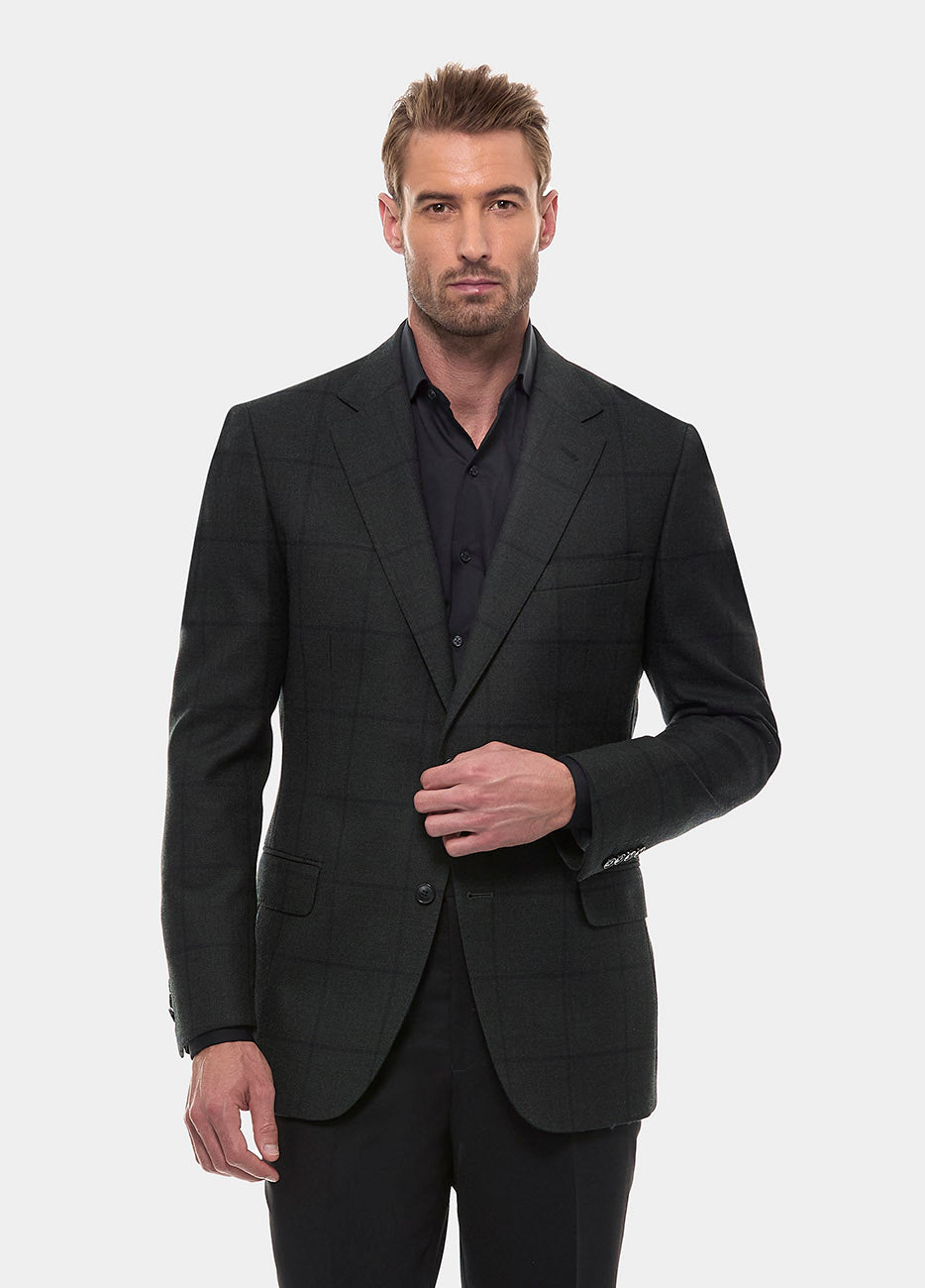 Saco Verde Musgo Cuadro Rtw| HAVOC