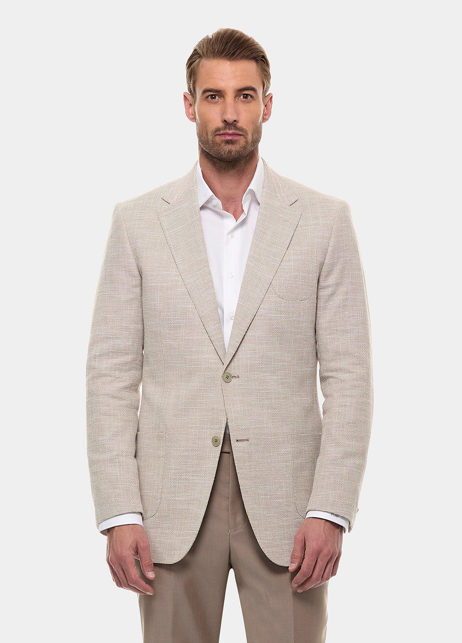 Blazer Micro Diseño Arena Y Blanco| HAVOC