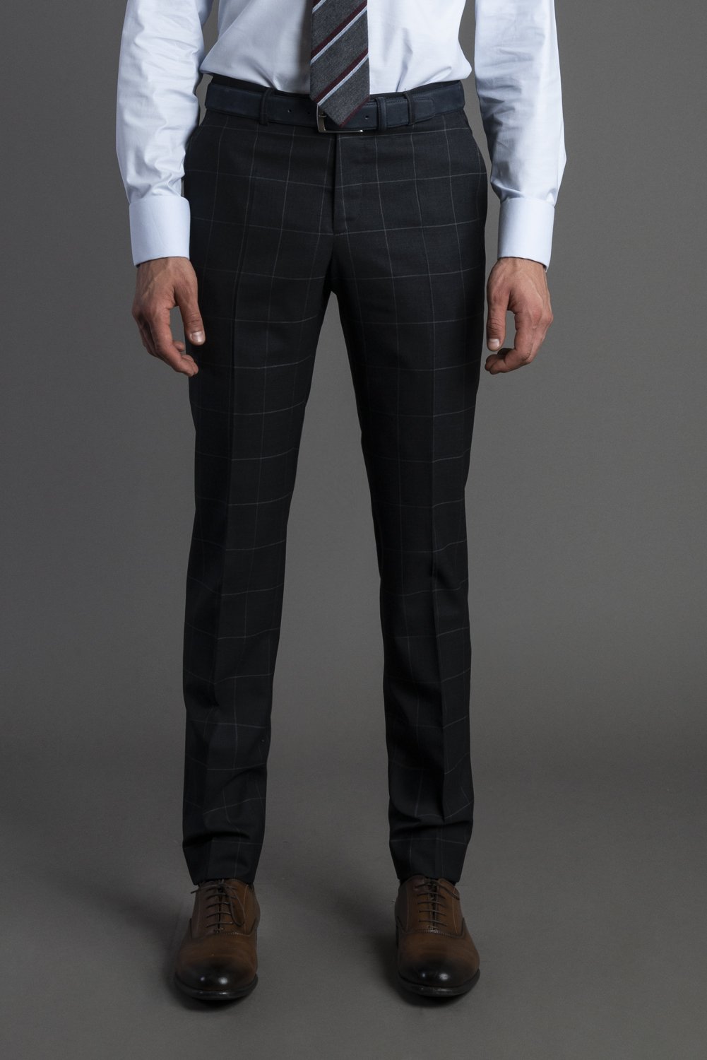 Pantalón Cuadro Ventana Gris Oscuro| HAVOC