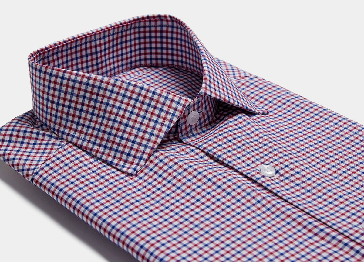 CAMISA GINGHAM AZUL Y ROJO Havoc