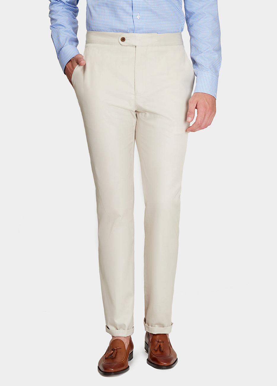 Pantalón Casual Tipo Chino Liso Beige| HAVOC