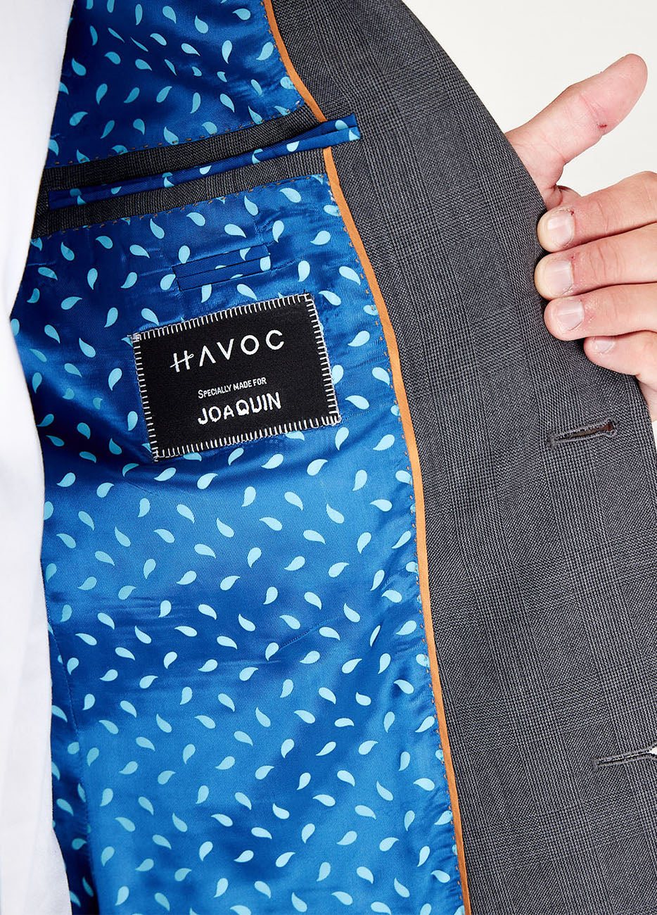 BLAZER PRINCIPE DE GALES GRIS MARENGO Havoc