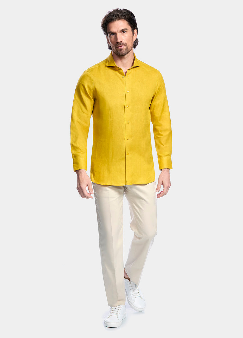 Camisa Casual Amarillo Golden Rtw