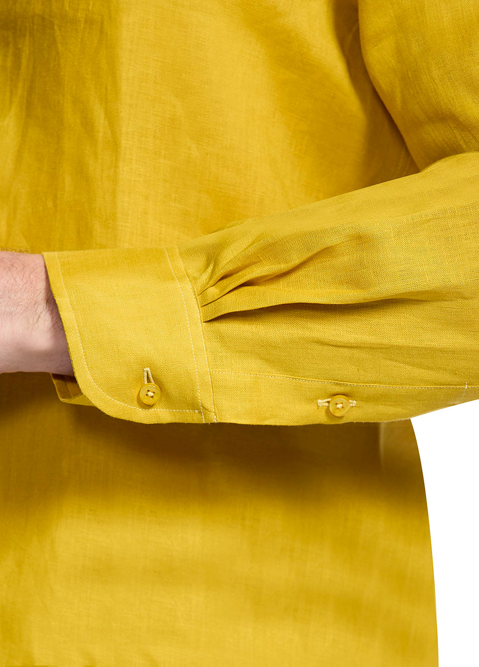 Camisa Casual Amarillo Golden Rtw