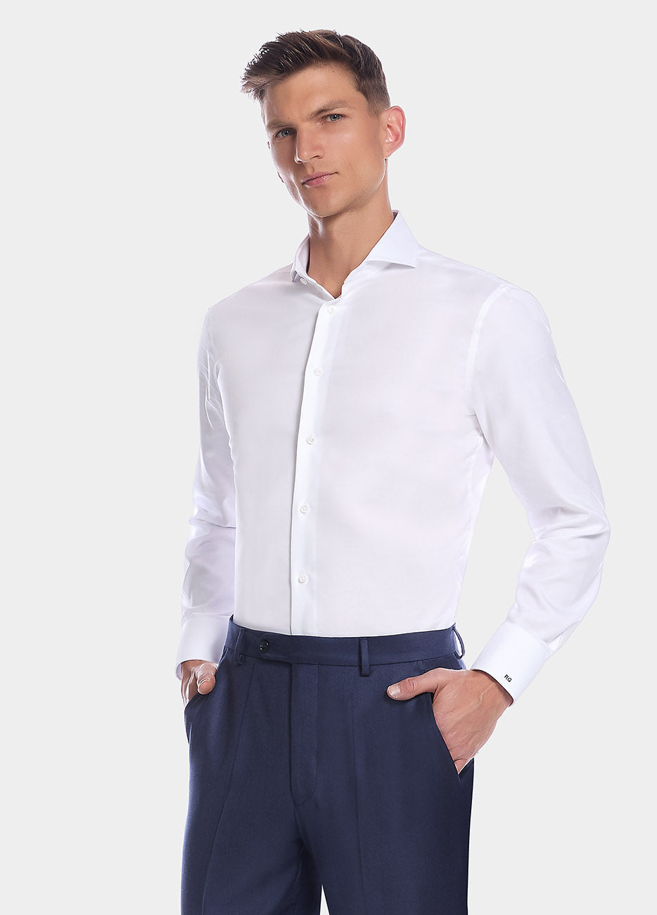 Camisa Blanca De Popelina Non Iron| HAVOC