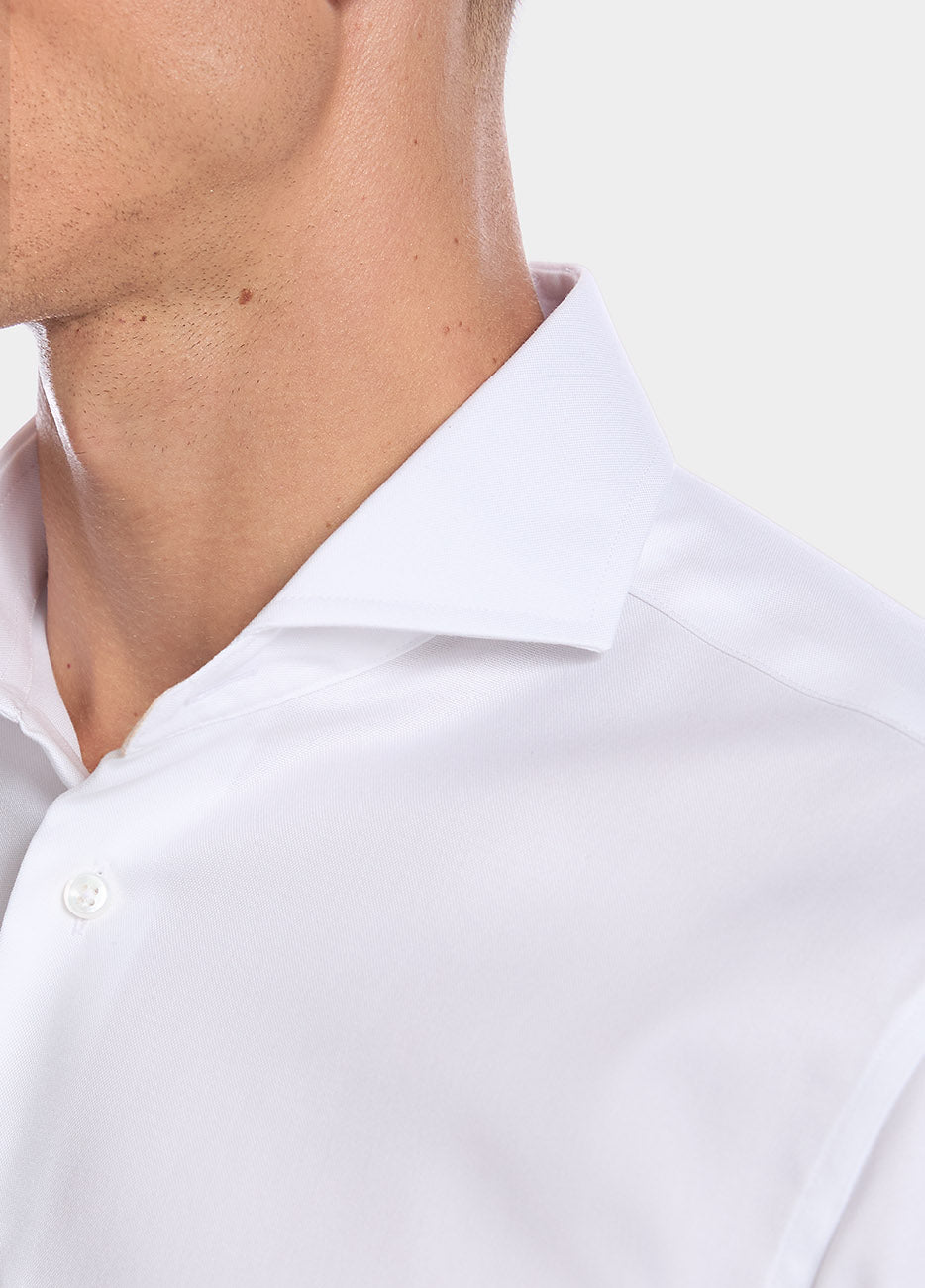 Camisa Blanca De Popelina Non Iron