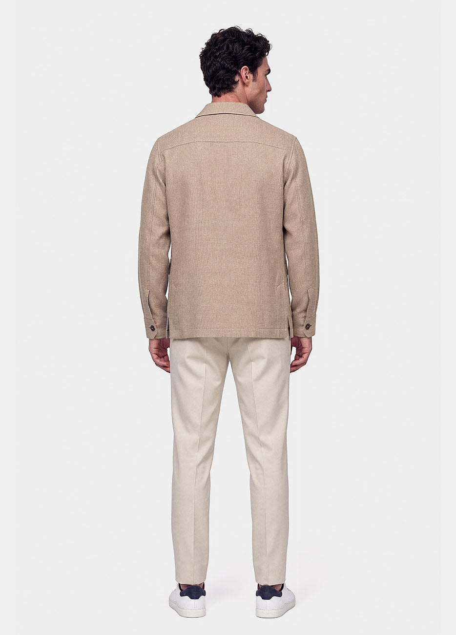 Sobrecamisa Sarga Caqui