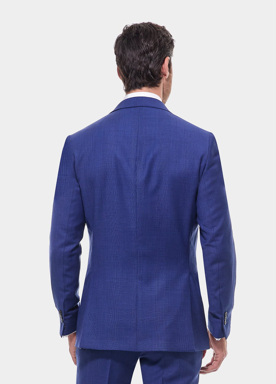 Blazer Principe De Gales Azul