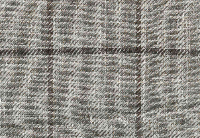 Traje Beige Con Lineas Cafés