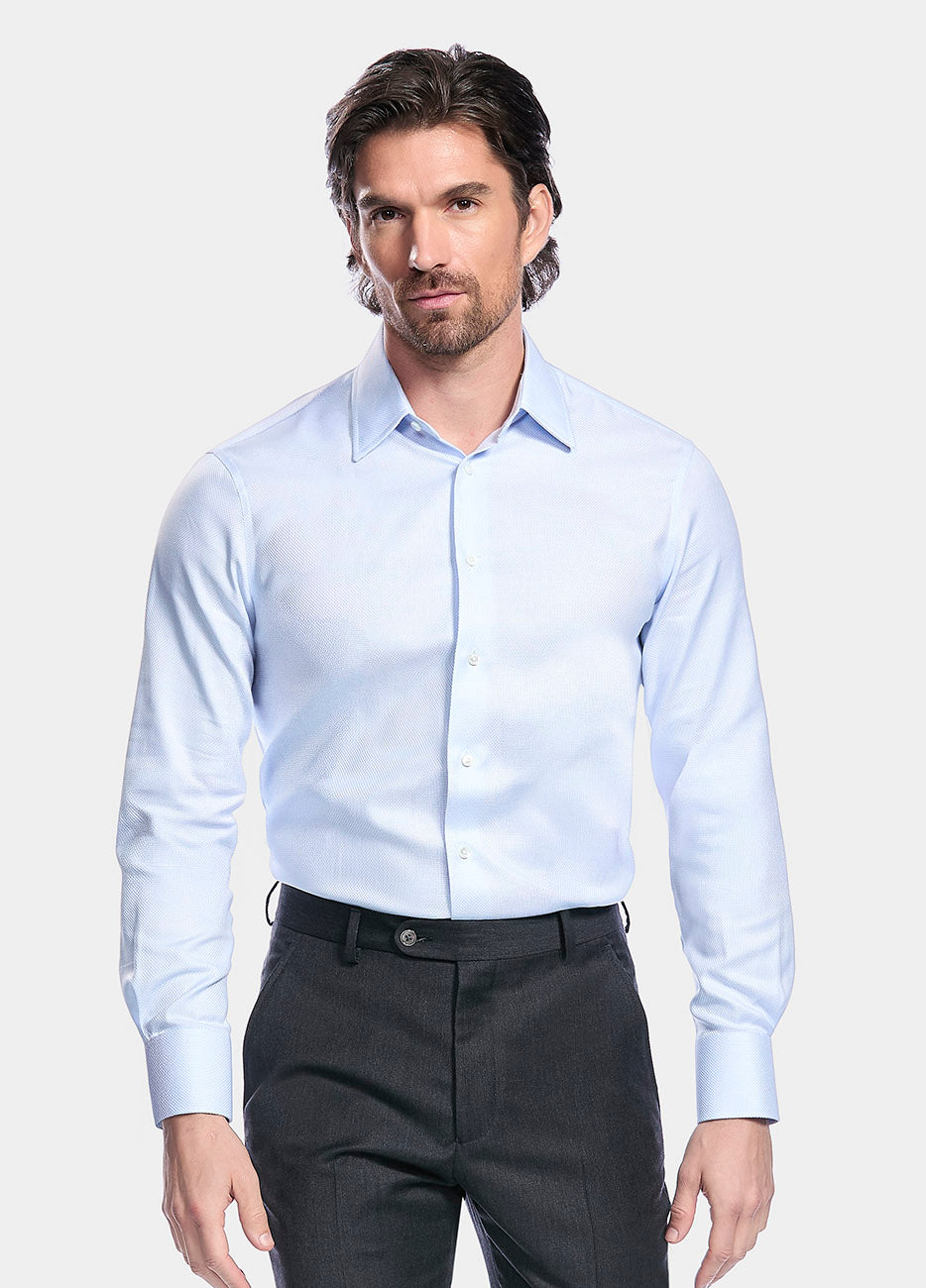HAVOC Camisa Azul Microdiseño