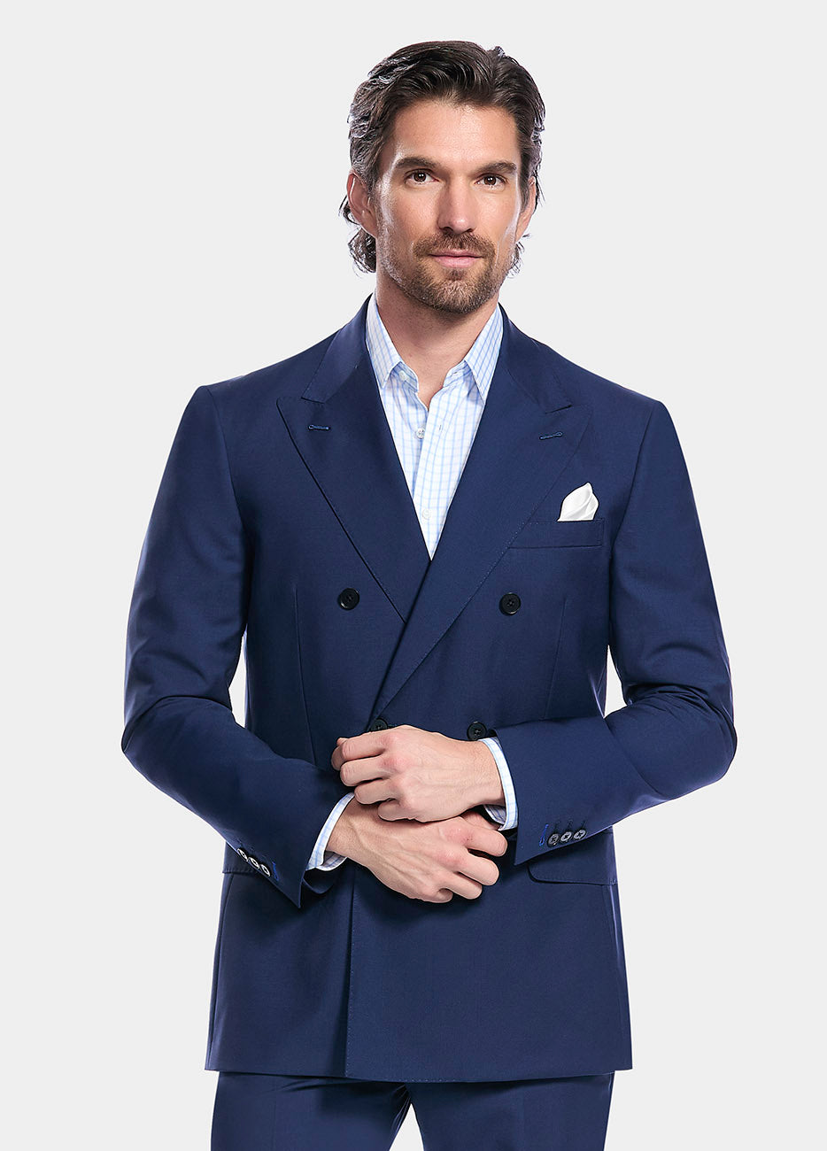 Blazer Azul Media Noche Liso