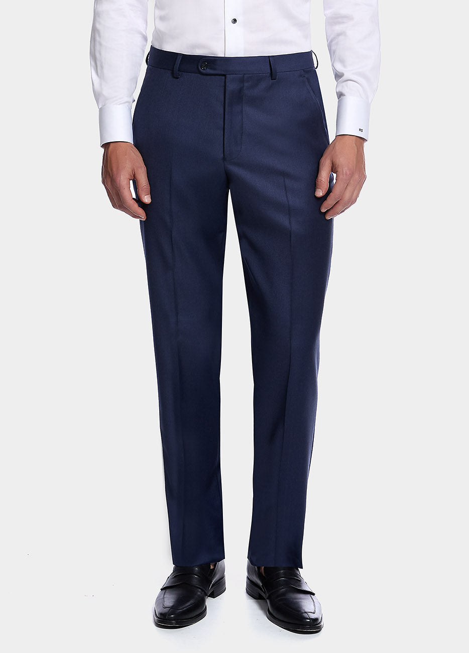 HAVOC Pantalón Príncipe De Gales Azul Palido Lineas Azul Marino