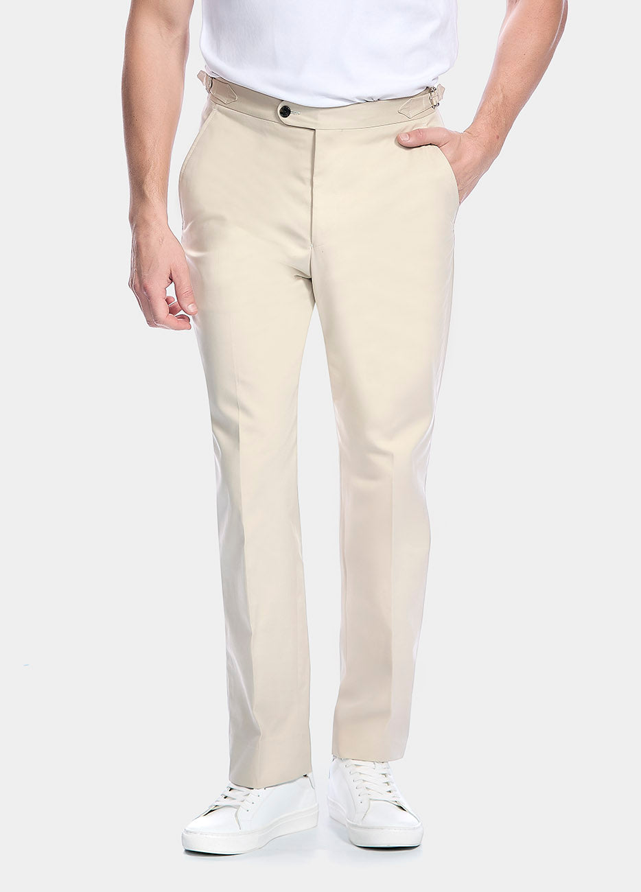 Pantalón Sarga Café Aren Claro