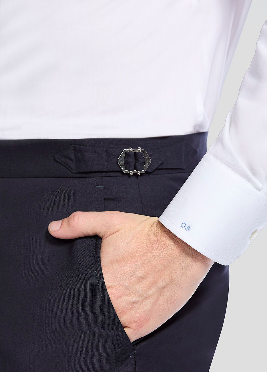 Pantalón Sarga Azul Pavo Real