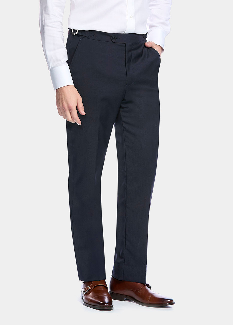 Pantalón Sarga Azul Pavo Real