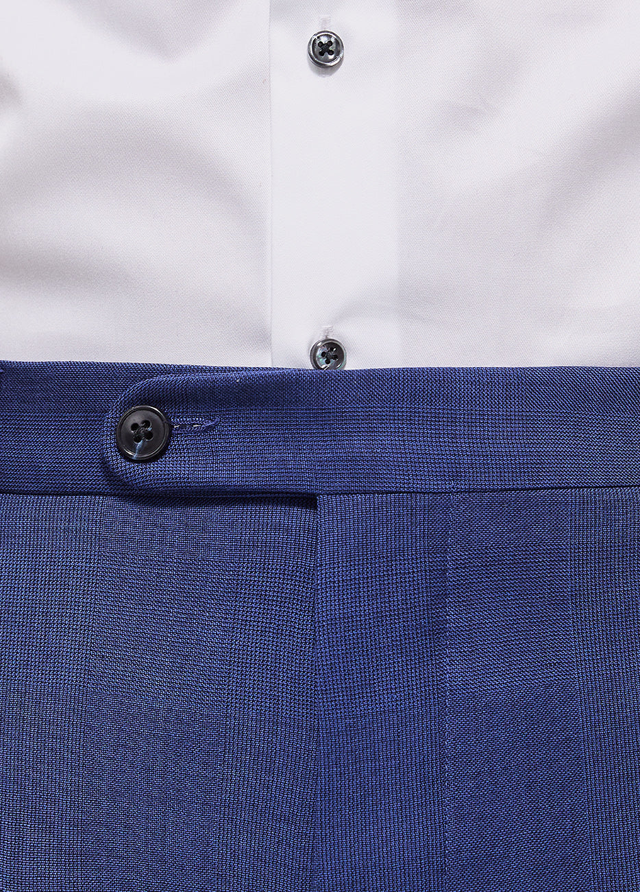 Pantalón Principe De Gales Azul