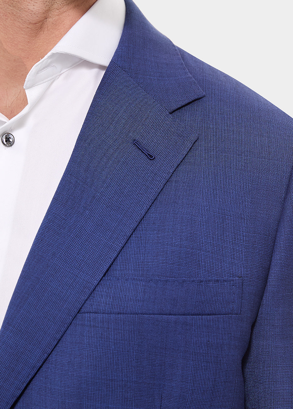 Blazer Principe De Gales Azul