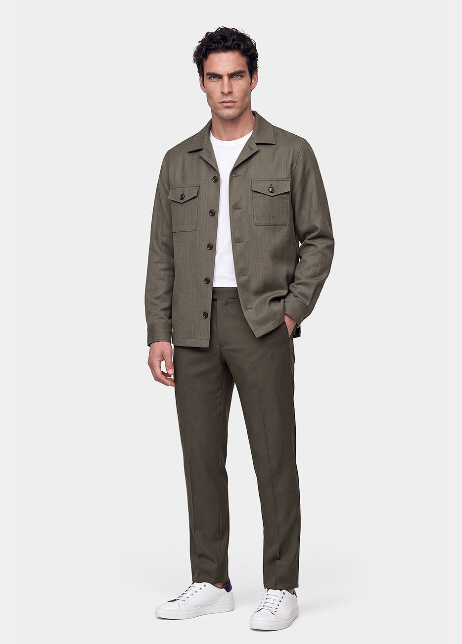 Sobrecamisa Liso Verde