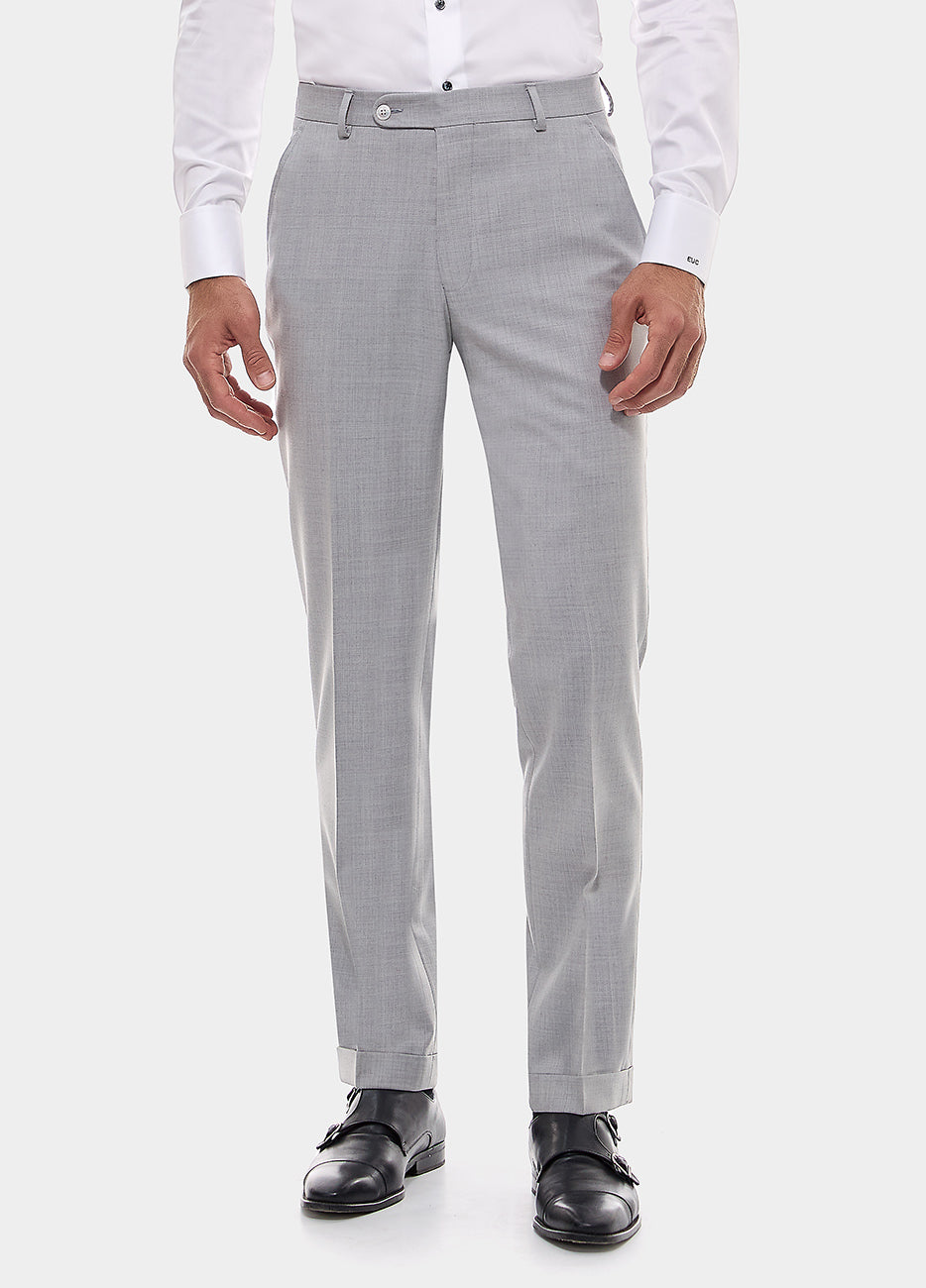Pantalón Sarga Gris Plata| HAVOC